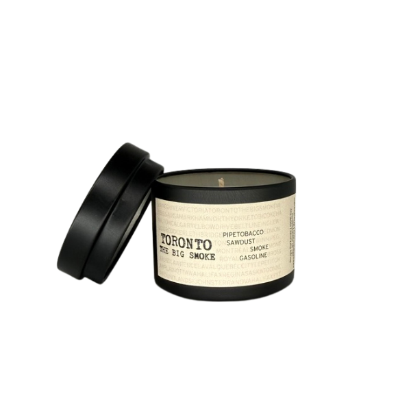 2oz single soy candles by Ollie & Co. in Canada-themed city scents.
