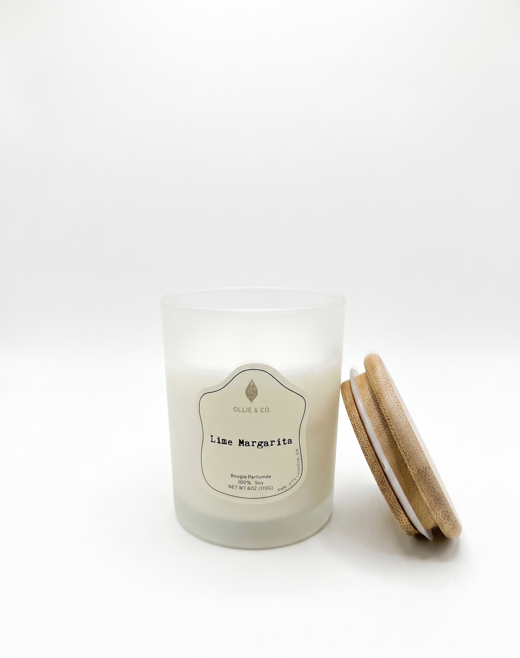 Lime Margarita by Ollie & Co. with lime, agave nectar, sugarcane.